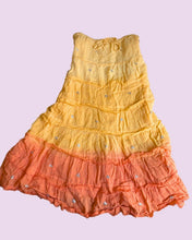 Load image into Gallery viewer, yellow ombre sequin boho skirt *SIZE 8/10*
