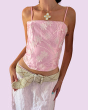 Load image into Gallery viewer, baby pink floral corset size 8/10