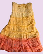 Load image into Gallery viewer, yellow ombre sequin boho skirt *SIZE 8/10*