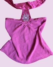 Load image into Gallery viewer, pink satin halter top *SIZE M*