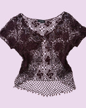 Load image into Gallery viewer, purple beaded cardigan *size S/M*