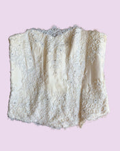Load image into Gallery viewer, ivory beaded corset *size 10*