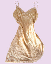 Load image into Gallery viewer, cream asymmetric beaded strappy silk dress size 10