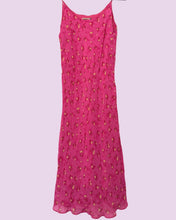 Load image into Gallery viewer, strappy pink floral midi dress *size small*