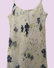 Load image into Gallery viewer, strappy ivory floral dress *size 10*