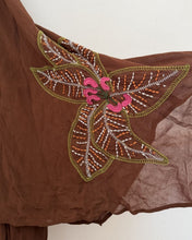 Load image into Gallery viewer, brown halter embroidered dress *size 10*