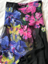 Load image into Gallery viewer, re-worked floral mesh skirt #2