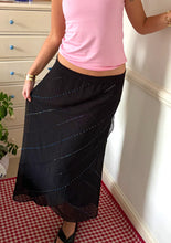 Load image into Gallery viewer, Black beaded layered skirt Size 16