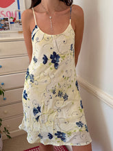 Load image into Gallery viewer, strappy ivory floral dress *size 10*
