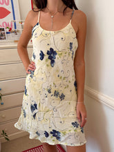 Load image into Gallery viewer, strappy ivory floral dress *size 10*