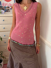 Load image into Gallery viewer, silk sequin pink top *size M*
