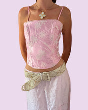 Load image into Gallery viewer, cream beaded belt
