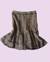 Load image into Gallery viewer, brown wool sequin skirt *size S*
