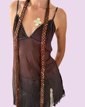 Load image into Gallery viewer, brown mesh slip dress *size M*
