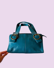 Load image into Gallery viewer, turquoise real leather bag
