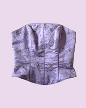 Load image into Gallery viewer, lilac floral beaded corset *size S/M*
