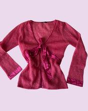 Load image into Gallery viewer, pink mohair cardigan *size 10*
