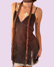 Load image into Gallery viewer, brown mesh slip dress *size M*
