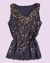 Load image into Gallery viewer, brown sequin vest *SIZE S*
