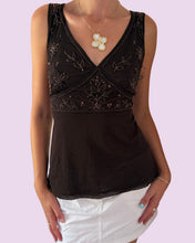 Load image into Gallery viewer, brown sequin mesh top *size L*
