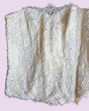 Load image into Gallery viewer, ivory beaded corset *size 10*
