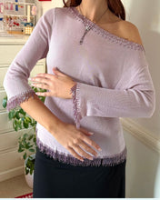 Load image into Gallery viewer, beaded tassel pink jumper
