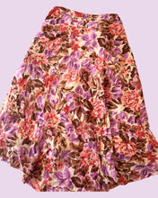 Load image into Gallery viewer, floral maxi skirt sequin pink skirt *size 14*
