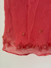 Load image into Gallery viewer, *size S* chiffon floral beaded top
