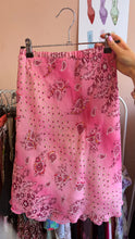 Load image into Gallery viewer, *size s* pink sequin paisley skirt
