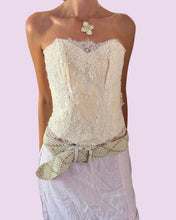 Load image into Gallery viewer, ivory beaded corset *size 10*
