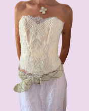 Load image into Gallery viewer, ivory beaded corset *size 10*
