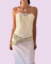 Load image into Gallery viewer, ivory beaded corset *size 10*
