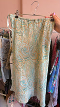 Load image into Gallery viewer, *size 10* sequin paisley blue skirt
