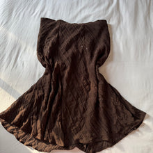 Load image into Gallery viewer, brown sequin embroidered long skirt

