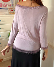 Load image into Gallery viewer, beaded tassel pink jumper
