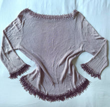 Load image into Gallery viewer, beaded tassel pink jumper
