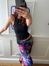 Load image into Gallery viewer, re-worked floral mesh skirt #2
