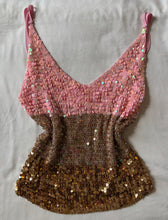 Load image into Gallery viewer, sequin pink beige cami

