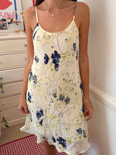 Load image into Gallery viewer, strappy ivory floral dress *size 10*
