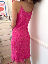 Load image into Gallery viewer, strappy pink floral midi dress *size small*

