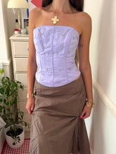Load image into Gallery viewer, lilac floral beaded corset *size S/M*

