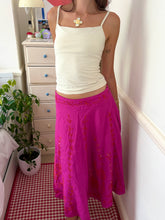 Load image into Gallery viewer, low waisted pink beaded skirt *size 10*
