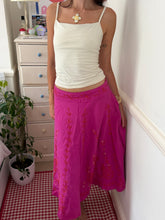 Load image into Gallery viewer, low waisted pink beaded skirt *size 10*
