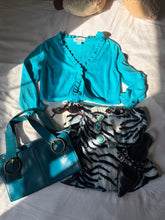 Load image into Gallery viewer, turquoise real leather bag
