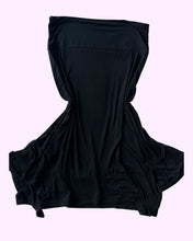 Load image into Gallery viewer, black long asymmetric fairy skirt size 10

