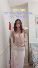 Load and play video in Gallery viewer, cream pink floral mesh corset *32B*
