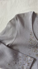 Load and play video in Gallery viewer, lilac sequin cardigan size 10/12
