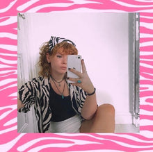 Load image into Gallery viewer, The ‘Sophie’ zebra headscarf
