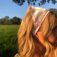 Load image into Gallery viewer, The ‘Olivia’ baby pink satin headscarf
