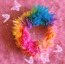 Load image into Gallery viewer, The multi fluff zip scrunchie
